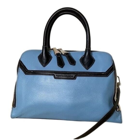 Aimee Kestenberg Blue and Black Satchel